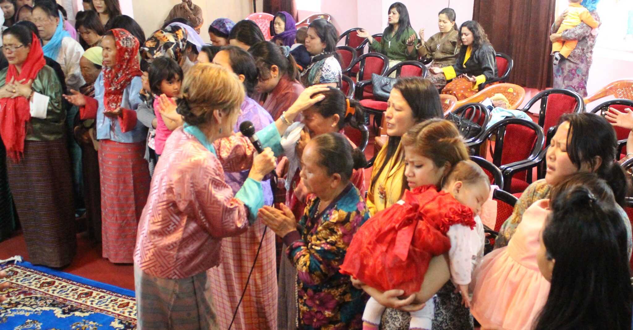 Praying in Bhutan